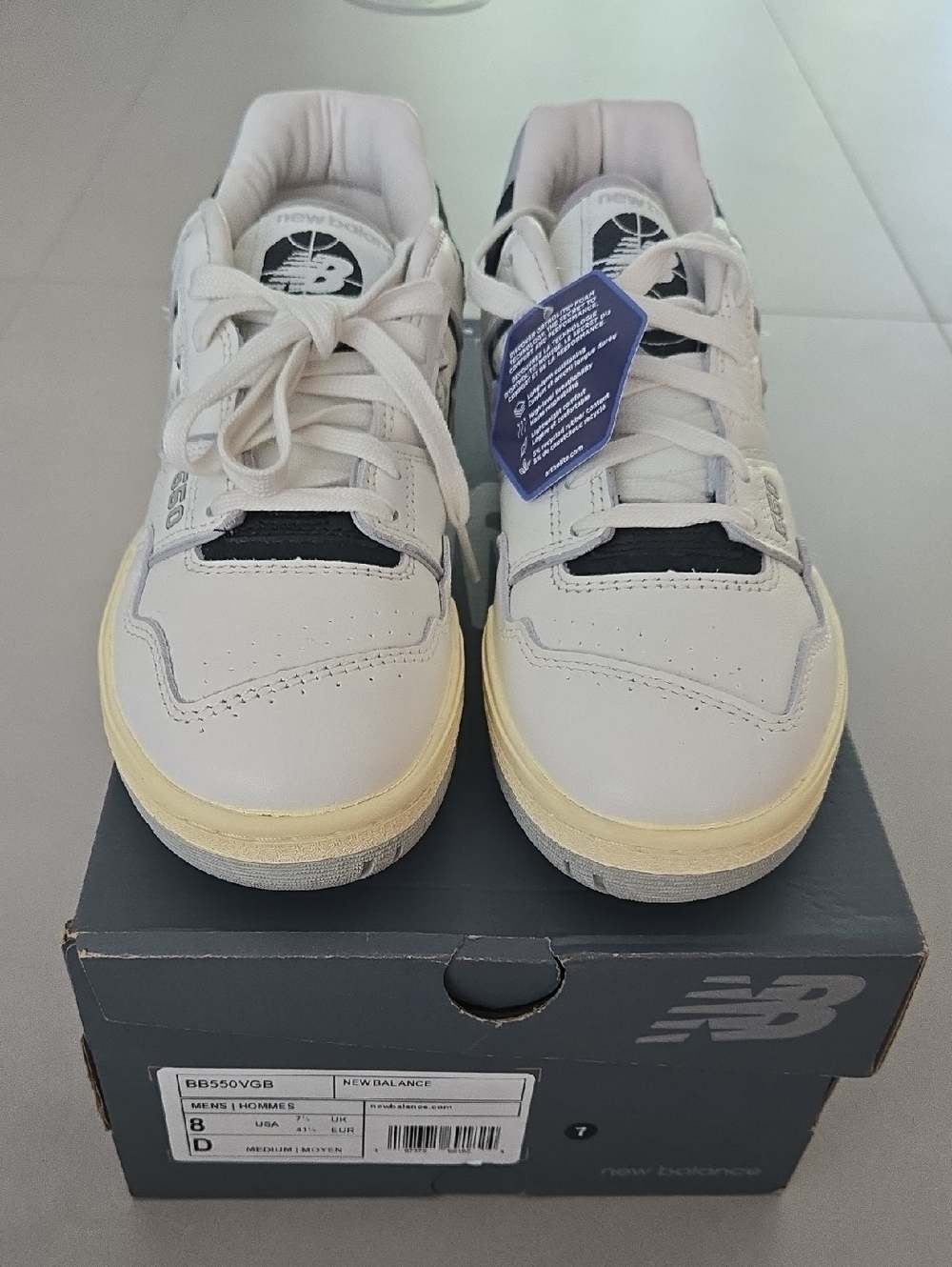 NWT! New Balance 550 Sneakers "Vintage Pack Concrete" Colorway Size 8 (Men) - Picture 3 of 10